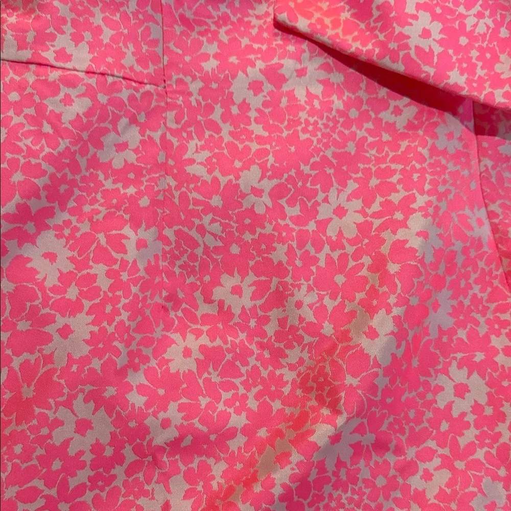 Lilly Pulitzer Pink Floral Dress with Bow Detail - Picture 2 of 9